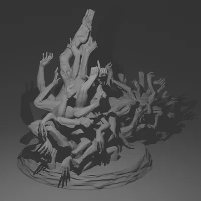 Mô hình miniature "Swarm of Hands/Soul Shaker" cho DnD