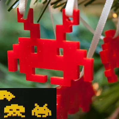 Đồ Trang Trí Space Invader 8bit Theo Thông Số