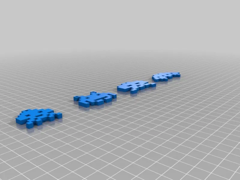 Đồ Trang Trí Space Invader 8bit Theo Thông Số - Image 6