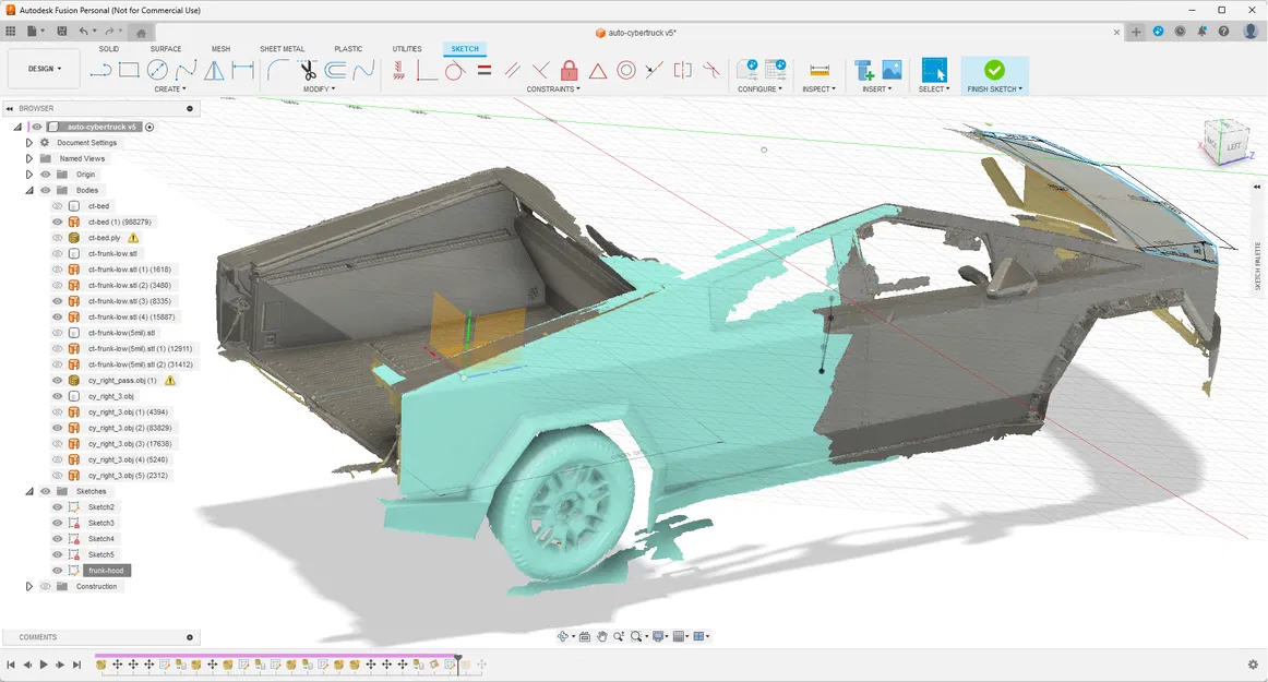 Xe Rác Crash Derby Cybertruck - Hộp Đựng Gridfinity Tỷ Lệ 1:6-7' - Image 4