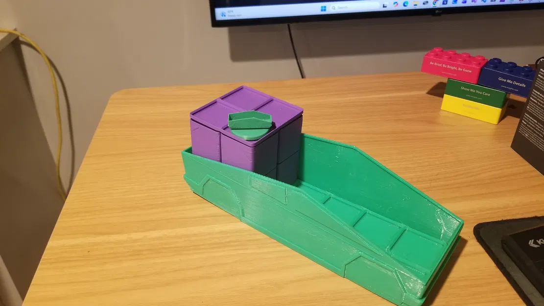 Xe Rác Crash Derby Cybertruck - Hộp Đựng Gridfinity Tỷ Lệ 1:6-7' - Image 5