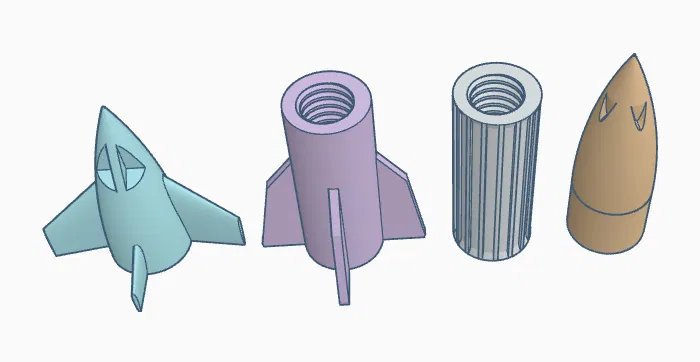 Tên lửa đồ chơi mô-đun v2 - Ghép nối tùy thích! - Image 4