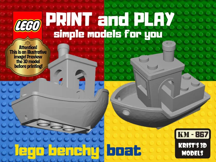 Mô hình thuyền Lego Benchy - Image 1