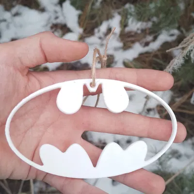 Móc trang trí cây thông Noel hình logo Batman