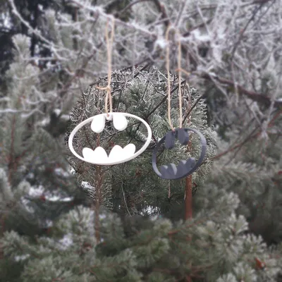 Móc trang trí cây thông Noel hình logo Batman