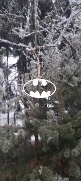 Móc trang trí cây thông Noel hình logo Batman - Image 6