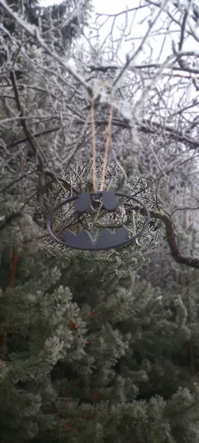 Móc trang trí cây thông Noel hình logo Batman - Image 7