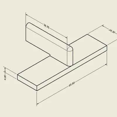 Bộ nối dài ray cửa lùa