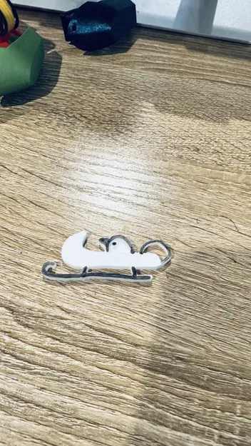 Mô Hình Chim Hoàng Yến Santa và Xe Trượt Tuyết Trang Trí - Image 2