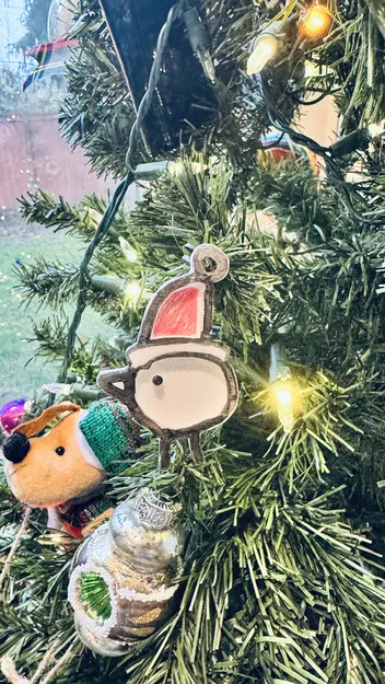 Mô Hình Chim Hoàng Yến Santa và Xe Trượt Tuyết Trang Trí - Image 5