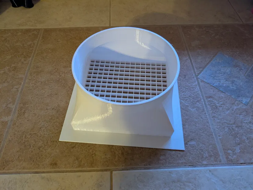 Nắp Che Ống Thông Gió Tường Cho Ống Dẫn 6" - Image 2