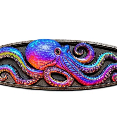 Tranh Treo Tường | Ván Lướt Sóng Hình Bạch Tuộc