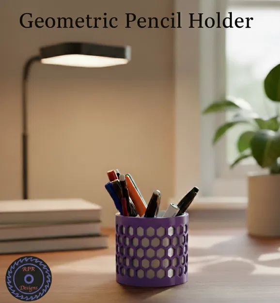 Hộp Đựng Bút Hình Học - Thiết Kế Hai Màu - Image 1