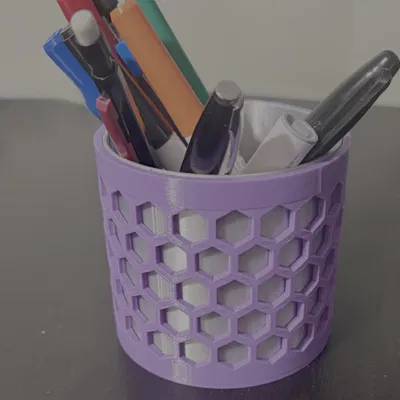 Hộp Đựng Bút Hình Học - Thiết Kế Hai Màu