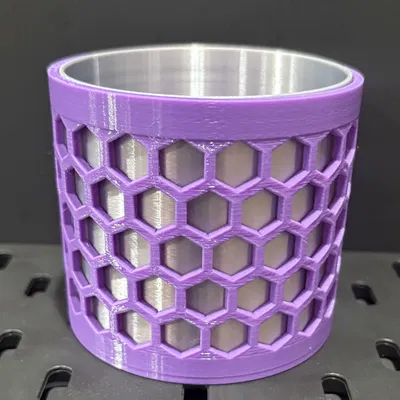 Hộp Đựng Bút Hình Học - Thiết Kế Hai Màu