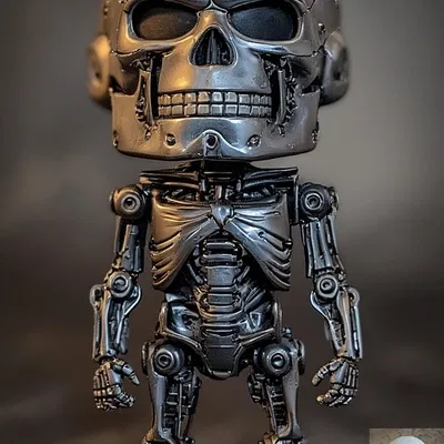 Chibi Terminator - Tượng 3D Siêu Ngầu