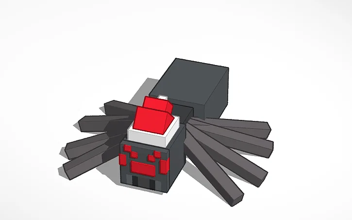 Móc khóa Giáng sinh Nhện Minecraft - Image 1