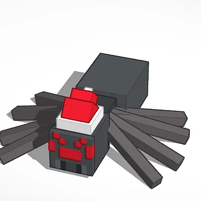 Móc khóa Giáng sinh Nhện Minecraft