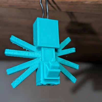 Móc khóa Giáng sinh Nhện Minecraft