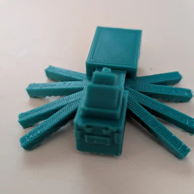 Móc khóa Giáng sinh Nhện Minecraft