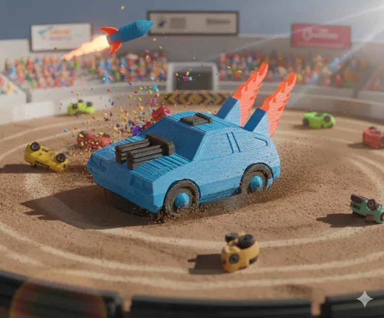 The Nitro Bruiser: Xe Đua Hủy Diệt - In không cần hỗ trợ - Có thể in đa sắc - Image 3