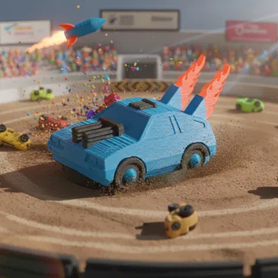 The Nitro Bruiser: Xe Đua Hủy Diệt - In không cần hỗ trợ - Có thể in đa sắc