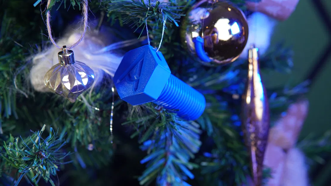 Phụ Kiện Trang Trí Cây Thông Noel Hình Bu-lông Lục Giác Accu - Image 2