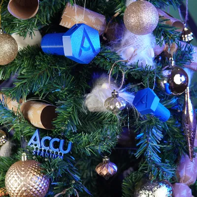 Phụ Kiện Trang Trí Cây Thông Noel Hình Bu-lông Lục Giác Accu