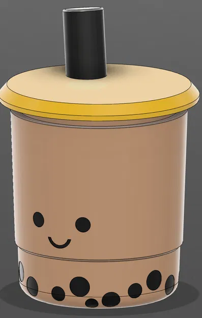 Móc Khóa Trà Sữa Trân Châu "Clicky" - Image 1