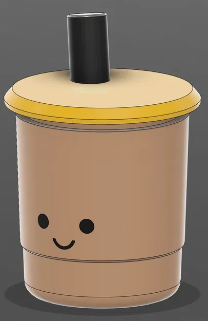 Móc Khóa Trà Sữa Trân Châu "Clicky" - Image 2