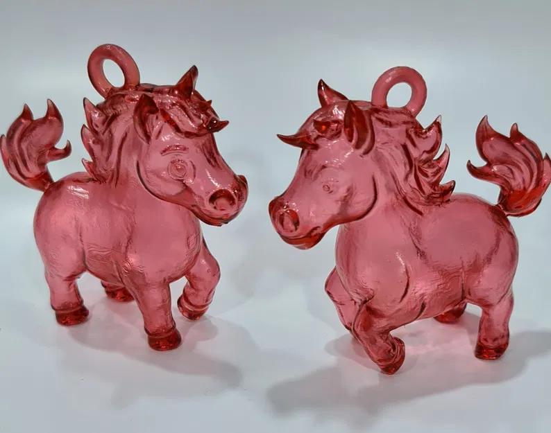 Ngựa Lửa Đỏ, Đồ Chơi Cây Thông Noel - Image 1