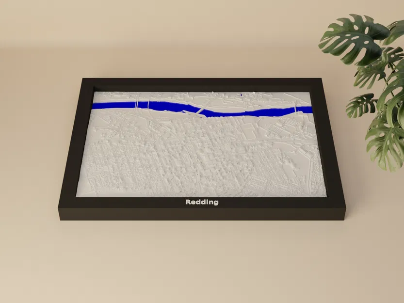 Mô hình thu nhỏ địa hình 3D Redding, Hoa Kỳ - Image 1