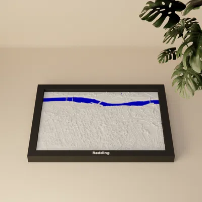 Mô hình thu nhỏ địa hình 3D Redding, Hoa Kỳ