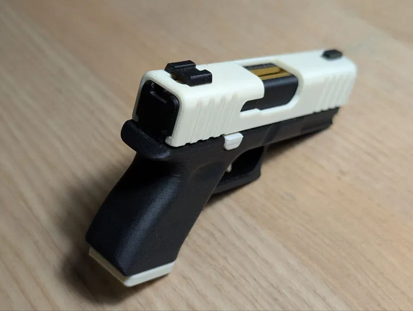 Móc Khóa Glock Fidget – Đồ Chơi Hành Động Trượt Mini In 3D - Image 7