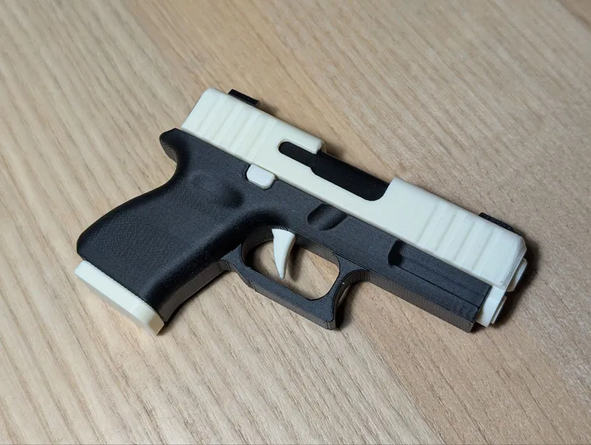 Móc Khóa Glock Fidget – Đồ Chơi Hành Động Trượt Mini In 3D - Image 10