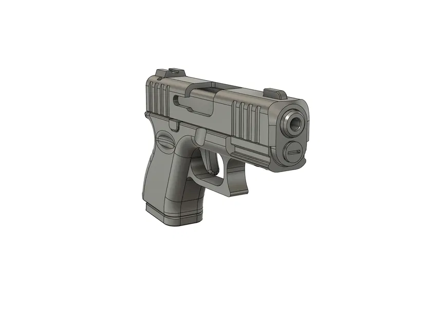 Móc Khóa Glock Fidget – Đồ Chơi Hành Động Trượt Mini In 3D - Image 11