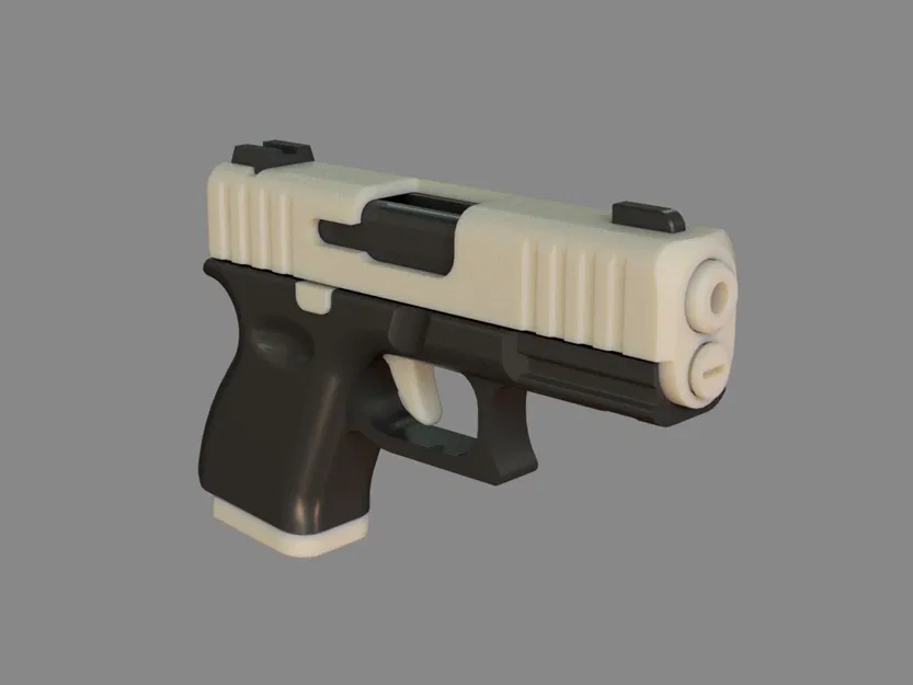 Móc Khóa Glock Fidget – Đồ Chơi Hành Động Trượt Mini In 3D - Image 13