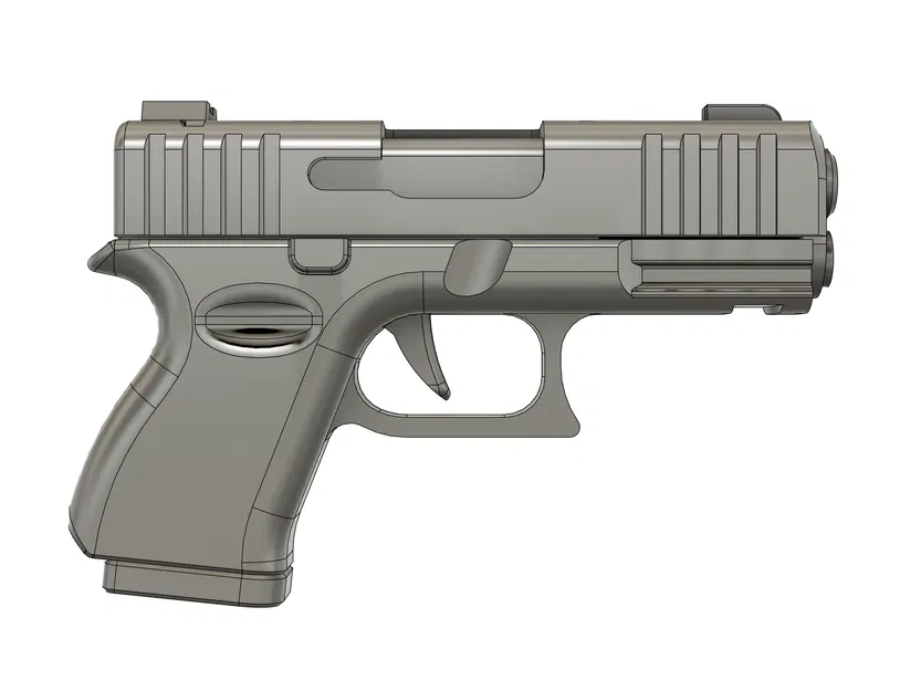 Móc Khóa Glock Fidget – Đồ Chơi Hành Động Trượt Mini In 3D - Image 15