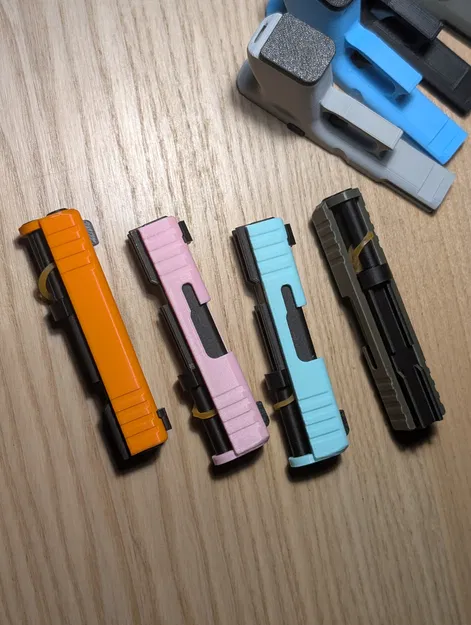 Móc Khóa Glock Fidget – Đồ Chơi Hành Động Trượt Mini In 3D - Image 16