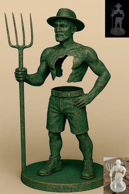 Tượng Người Nông Dân (Lấy cảm hứng từ nghệ thuật Bruno Catalano) - Image 1