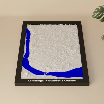 Mô hình 3D địa hình Cambridge, Harvard-MIT Corridor, Hoa Kỳ