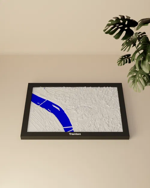 Mô hình 3D thu nhỏ địa hình Trenton, Hoa Kỳ - Image 2