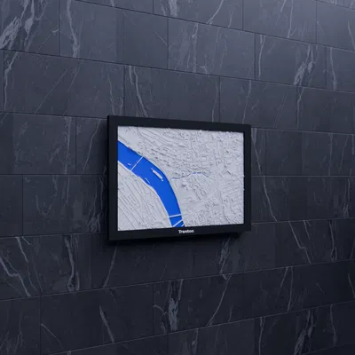 Mô hình 3D thu nhỏ địa hình Trenton, Hoa Kỳ