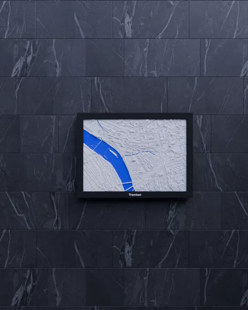 Mô hình 3D thu nhỏ địa hình Trenton, Hoa Kỳ - Image 5