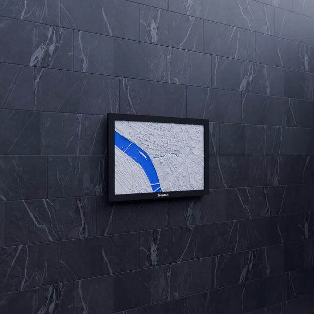 Mô hình 3D thu nhỏ địa hình Trenton, Hoa Kỳ - Image 6