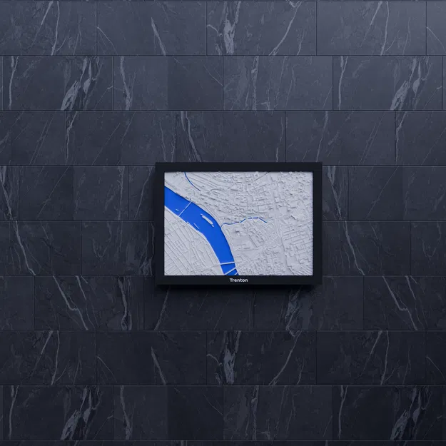 Mô hình 3D thu nhỏ địa hình Trenton, Hoa Kỳ - Image 7