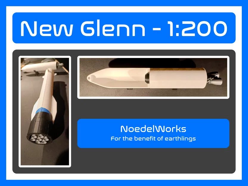 NoedelWorks – Tên Lửa New Glenn (Tỷ lệ 1:200) - Image 1