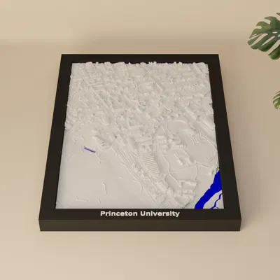 Mô hình 3D địa hình Đại học Princeton, Hoa Kỳ