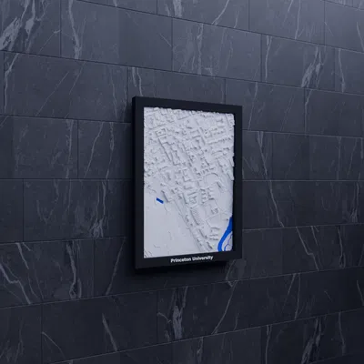 Mô hình 3D địa hình Đại học Princeton, Hoa Kỳ