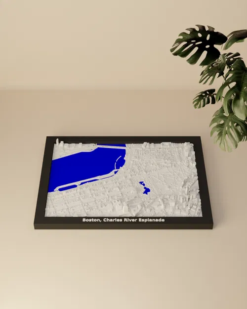 Mô hình thu nhỏ địa hình 3D Boston, Charles River Esplanade - Hoa Kỳ - Image 2
